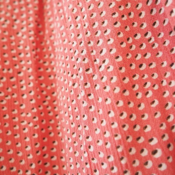 * Billabong Main Squeeze Ruffle Tank Pink Coral Kiss Top sz M - Picture 6 of 8